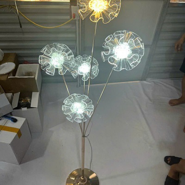 Đèn dẫn lối hoa cẩm tú cầu
