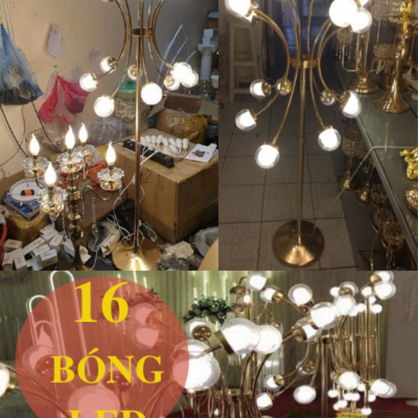Đèn dẫn lối sân khấu đám cưới 16 bóng led
