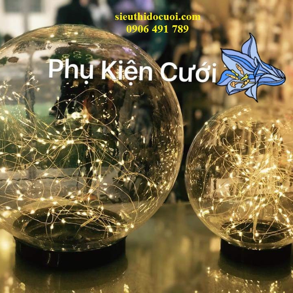 Đèn trang trí bàn Gallery - Dây led giọt sương sử dụng Pin tiểu AA