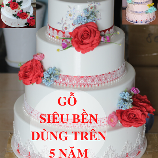 Thùng tiền cưới hình bánh kem