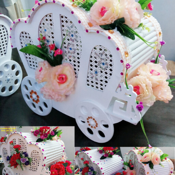 Thùng tiền đám cưới hình xe ngựa