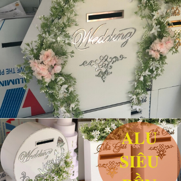 Thùng tiền mừng bằng chất liệu Alu siêu bền