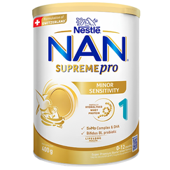 Sữa NAN Supreme Pro 1 (400g) - Phù Hợp Với Trẻ 0-12 tháng - Hỗ Trợ Tăng Đề Kháng