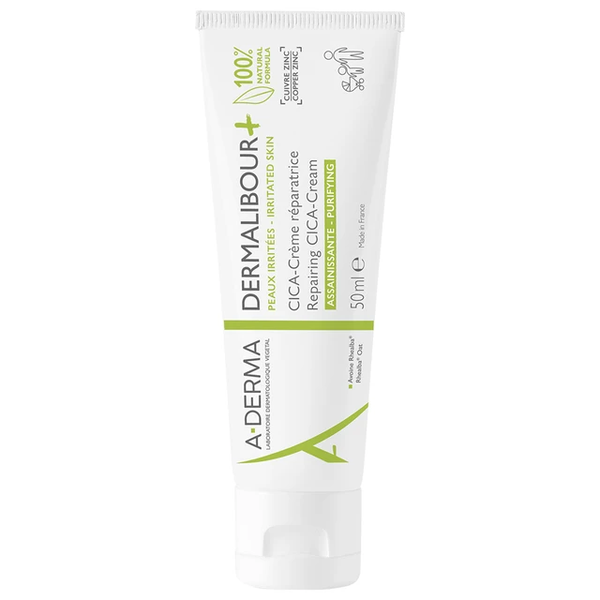 Kem Dưỡng A-Derma Làm Dịu & Phục Hồi Da Kích Ứng 50ml Dermalibour+ Repairing CICA-Cream