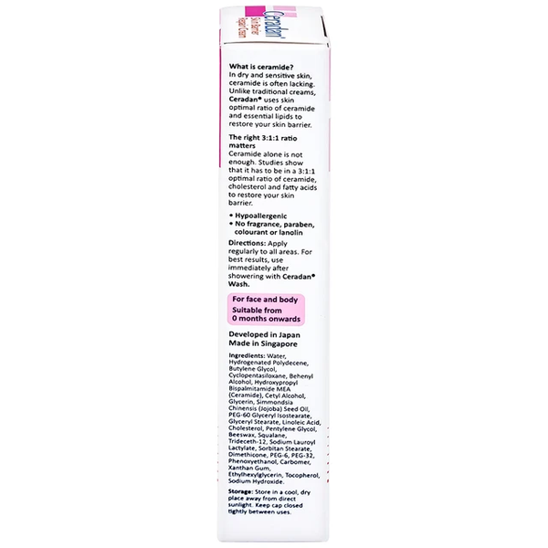 Kem Dưỡng Ẩm Ceradan Ceramide Skin Barrier Repair Cream 30g – Phục Hồi Hàng Rào Bảo Vệ Da Khô Và Da Nhạy Cảm