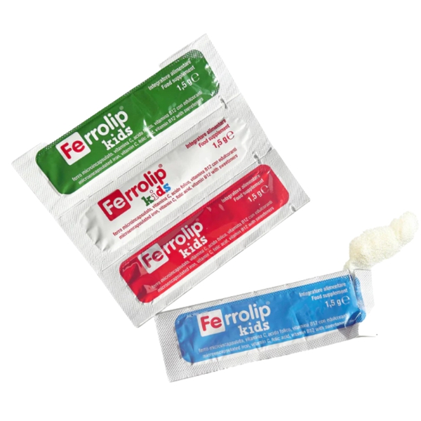 Ferrolip Kids – Bột Uống Bổ Sung Sắt Liposome Vị Dâu Cho Trẻ Từ 1 Tuổi