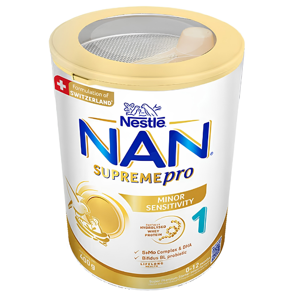 Sữa NAN Supreme Pro 1 (400g) - Phù Hợp Với Trẻ 0-12 tháng - Hỗ Trợ Tăng Đề Kháng