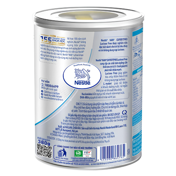 Sữa NAN ExpertPro Lactose Free - Hỗ Trợ Trẻ Tiêu Chảy, Bất Dung Nạp Lactose 0-3 Tuổi