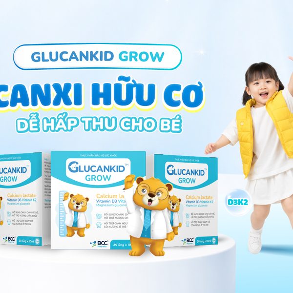 Glucankid Grow Hỗ Trợ Phát Triển Chiều Cao, Xương Răng Chắc Khỏe