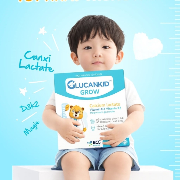 Glucankid Grow Hỗ Trợ Phát Triển Chiều Cao, Xương Răng Chắc Khỏe