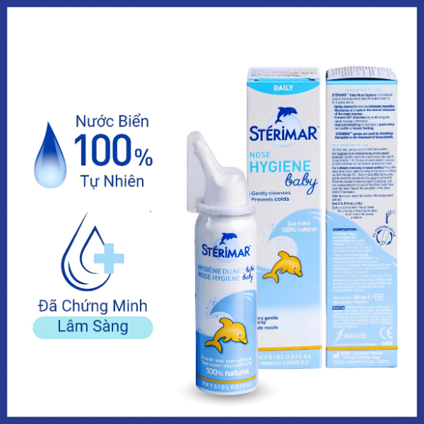 Xịt mũi Stérimar Baby 50ml – Vệ sinh mũi hằng ngày