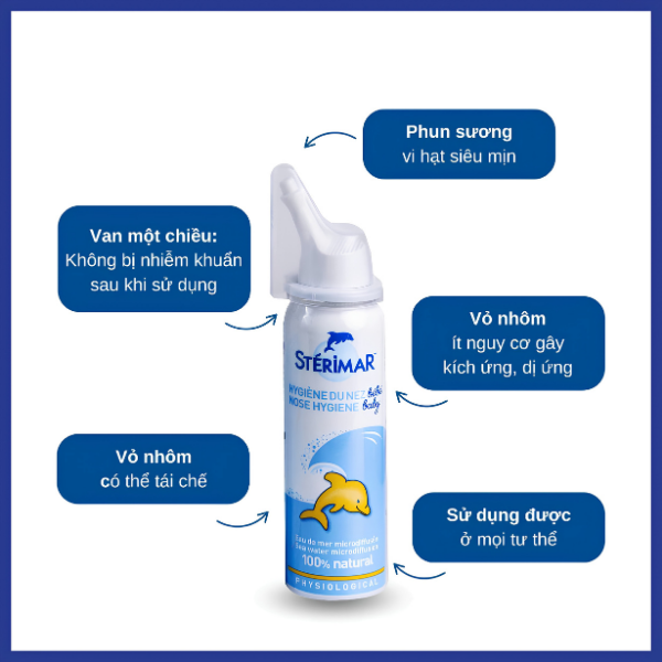 Xịt mũi Stérimar Baby 50ml – Vệ sinh mũi hằng ngày