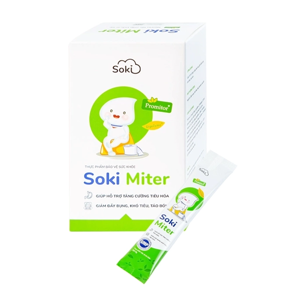 Soki Miter Hộp 20 Gói – Men Enzyme Tiêu Hóa Hỗ Trợ Giảm Đầy Bụng