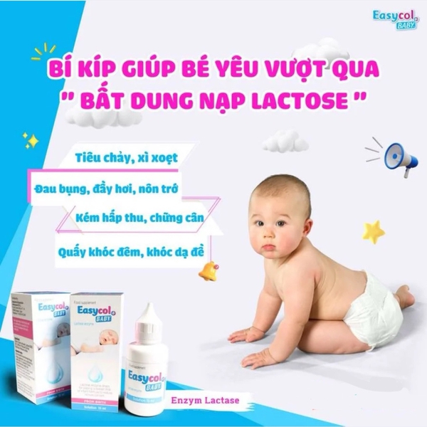 EasyCol Baby Enzym Lactase 15ml - Hỗ Trợ Trẻ Bất Dung Nạp Lactose