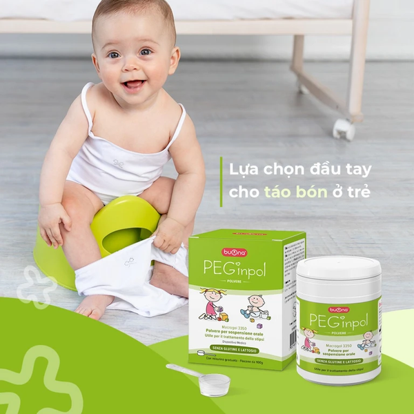 Bột nhuận tràng PEGinpol Buona 100g hỗ trợ cải thiện táo bón cho trẻ em