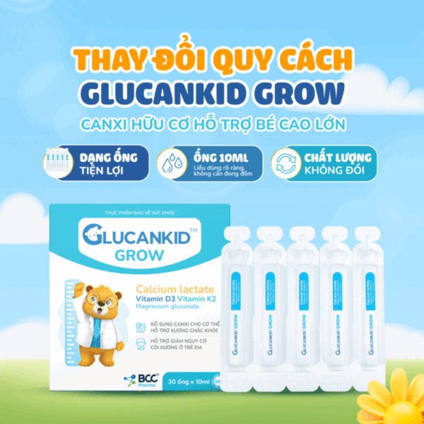 Glucankid Grow Hỗ Trợ Phát Triển Chiều Cao, Xương Răng Chắc Khỏe
