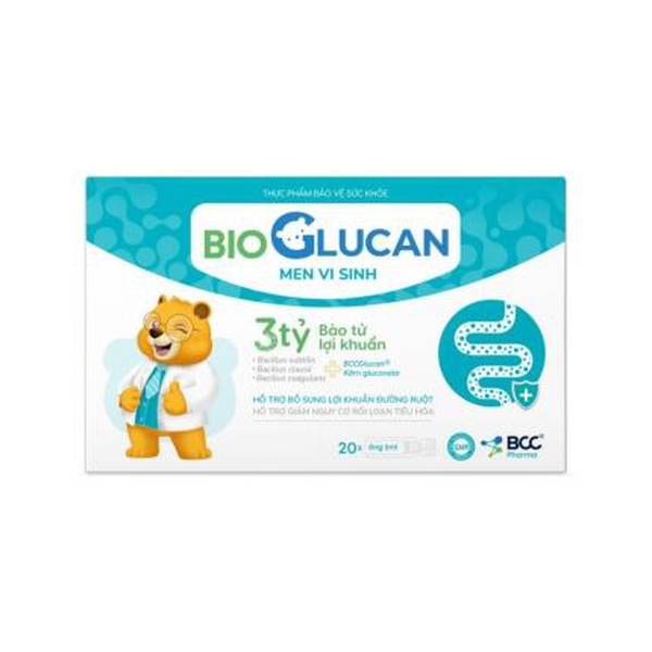 Men Vi Sinh BioGlucan - Hỗ Trợ Cân Bằng Hệ Vi Sinh Đường Ruột,  Giảm Rối Loạn Tiêu Hóa