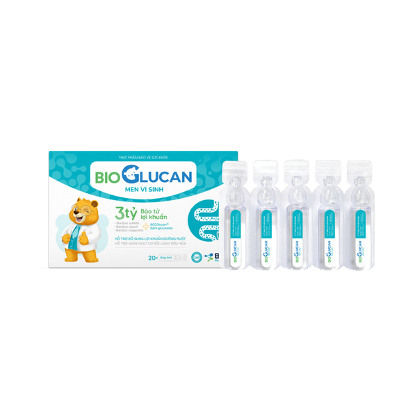 Men Vi Sinh BioGlucan - Hỗ Trợ Cân Bằng Hệ Vi Sinh Đường Ruột,  Giảm Rối Loạn Tiêu Hóa