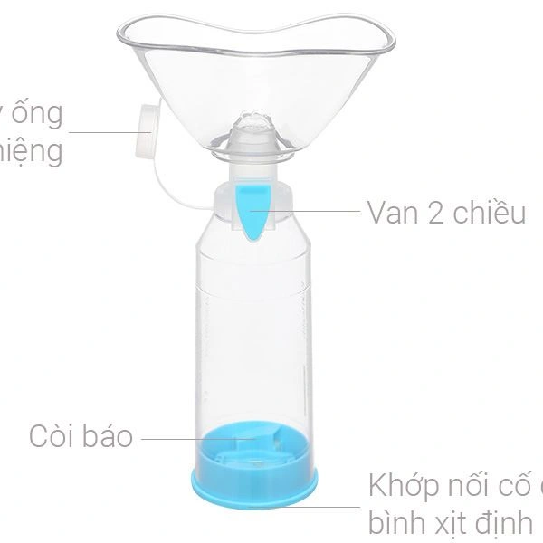 Buồng đệm khí dung BioHealth BH05 – Hỗ trợ đưa thuốc vào phổi hiệu quả hơn
