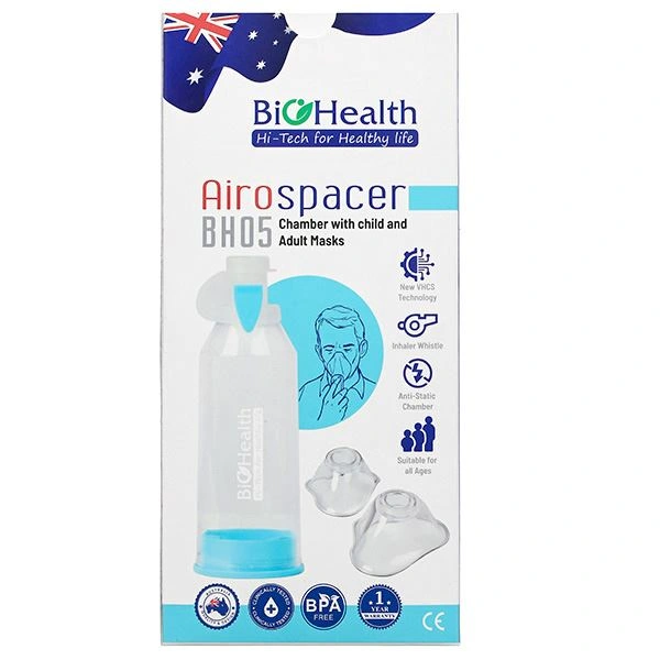 Buồng đệm khí dung BioHealth BH05 – Hỗ trợ đưa thuốc vào phổi hiệu quả hơn
