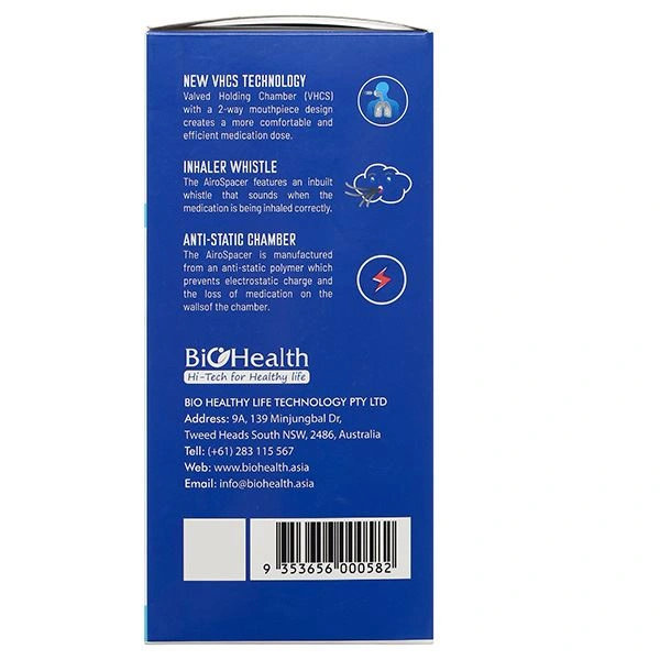 Buồng đệm khí dung BioHealth BH05 – Hỗ trợ đưa thuốc vào phổi hiệu quả hơn