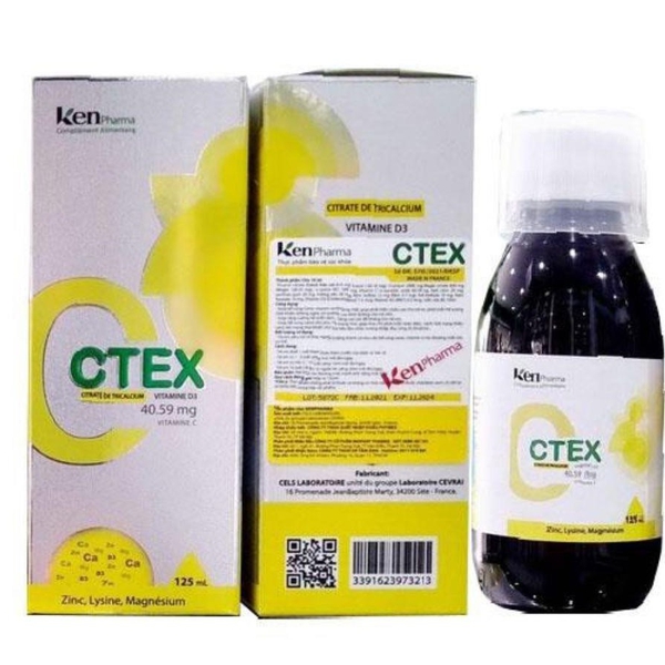Siro Ctex KenPharma 125ml – Bổ Sung Canxi