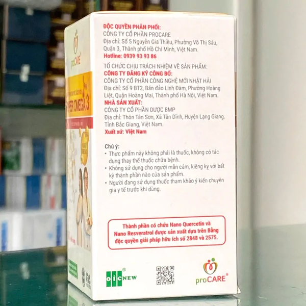 Super Omega 3 – Bổ sung Omega 3, hỗ trợ chống oxy hóa, tốt cho tim mạch