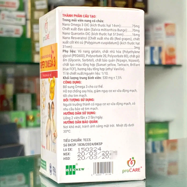 Super Omega 3 – Bổ sung Omega 3, hỗ trợ chống oxy hóa, tốt cho tim mạch