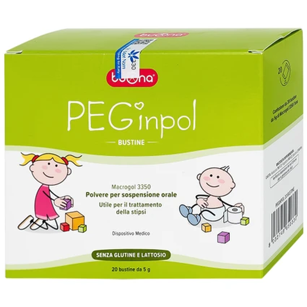 Bột nhuận tràng Buona PEGinpol - hỗ trợ cải thiện táo bón cho trẻ từ 6 tháng tuổi