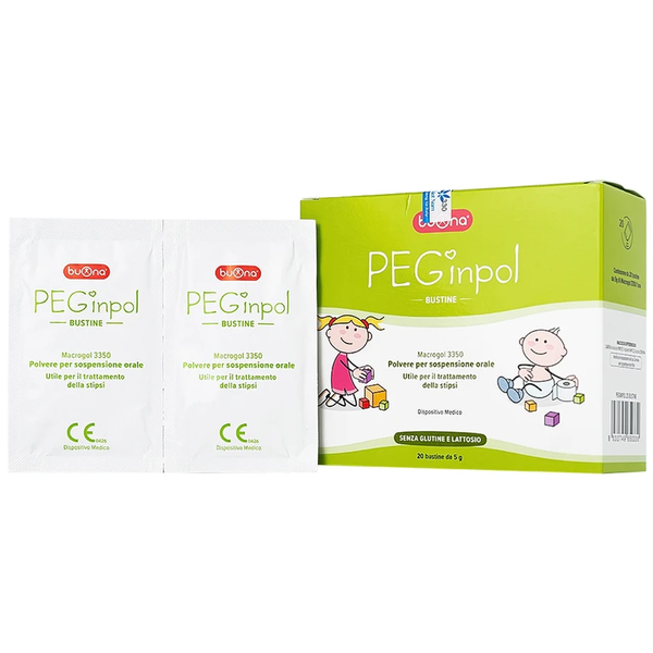 Bột nhuận tràng Buona PEGinpol - hỗ trợ cải thiện táo bón cho trẻ từ 6 tháng tuổi