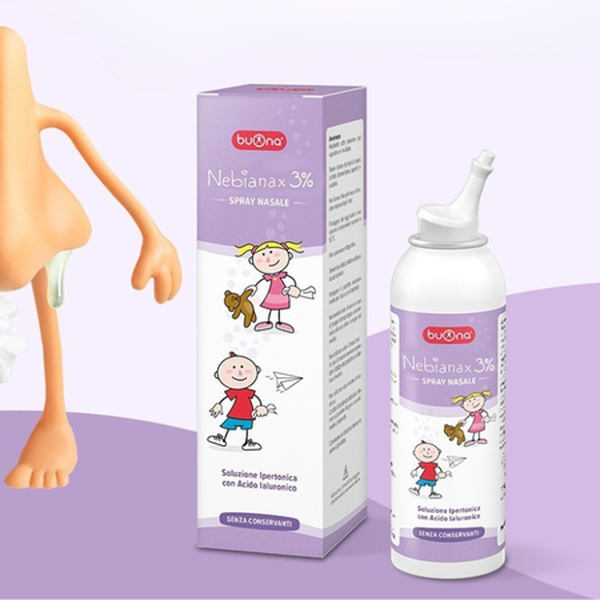 Xịt mũi Buona Nebianax 3% Spray 100ml – Làm sạch khoang mũi, hỗ trợ giảm nghẹt mũi