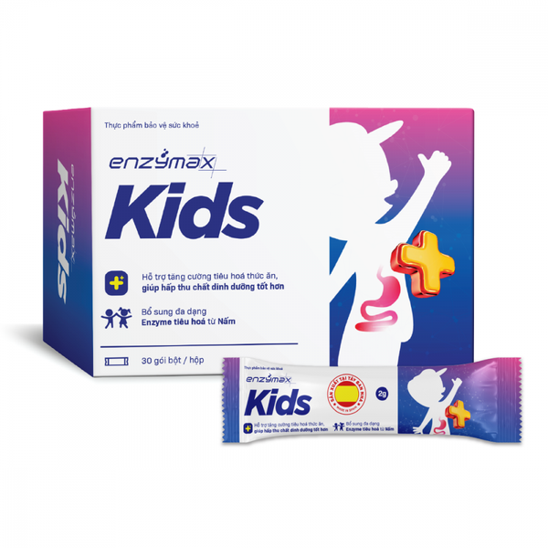 Thực Phẩm Bảo Vệ Sức Khỏe Enzymax Kids - Hỗ Trợ Tăng Cường Tiêu Hóa, Hấp Thu Dinh Dưỡng Cho Trẻ (Hộp 30 Gói)