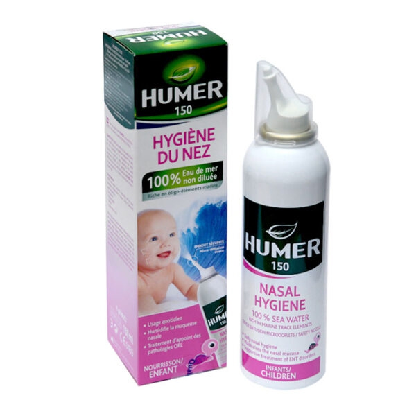 HUMER Nasal Hygiene Enfant – Dung dịch xịt mũi nước biển sinh lý cho trẻ em