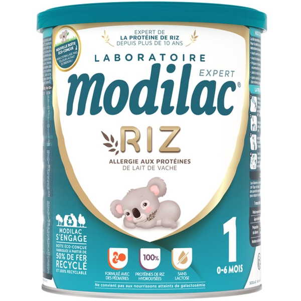 Sữa Modilac Expert Riz 1 800g - Phù hợp với trẻ dị ứng đạm sữa bò (0–6 tháng)