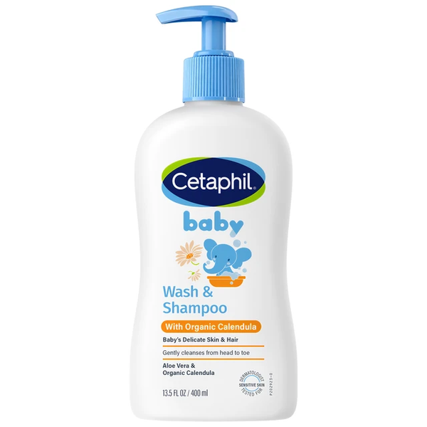 Sữa Tắm Gội Cetaphil Baby Calendula 400ml An Toàn Cho Da Nhạy Cảm