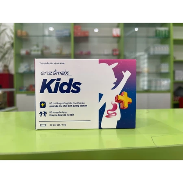 Thực Phẩm Bảo Vệ Sức Khỏe Enzymax Kids - Hỗ Trợ Tăng Cường Tiêu Hóa, Hấp Thu Dinh Dưỡng Cho Trẻ (Hộp 30 Gói)