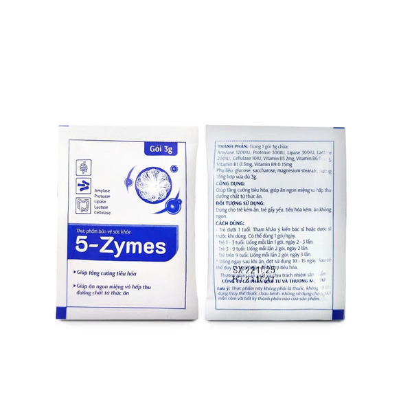 Men Tiêu Hóa 5-Zymes - Hỗ Trợ Ăn Ngon, Tăng Hấp Thu, Giảm Đầy Bụng