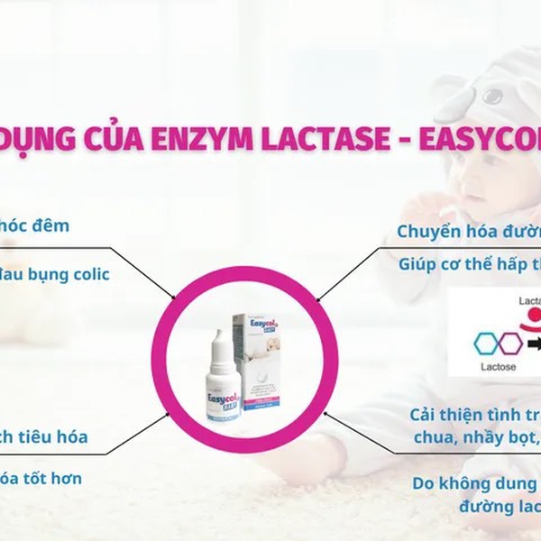 EasyCol Baby Enzym Lactase 15ml - Hỗ Trợ Trẻ Bất Dung Nạp Lactose