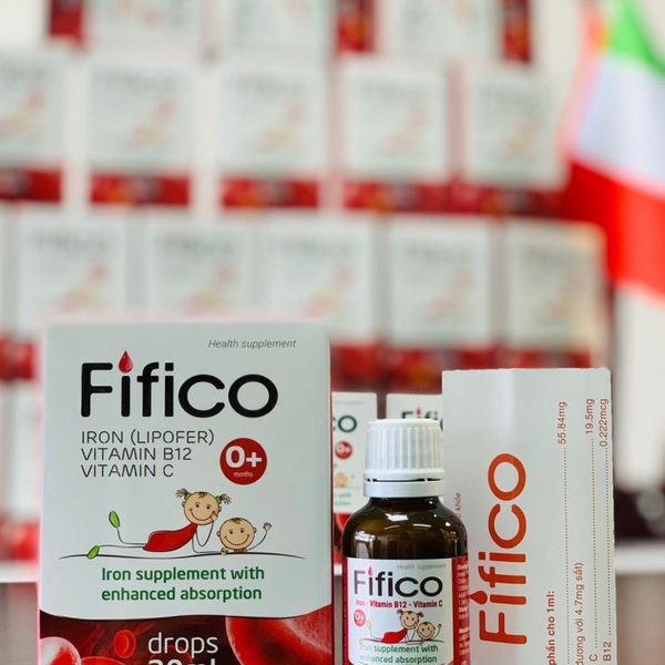 Sirô Sắt Fifico Lipofer 30ml: Hỗ Trợ Giảm Thiếu Máu Cho Bé