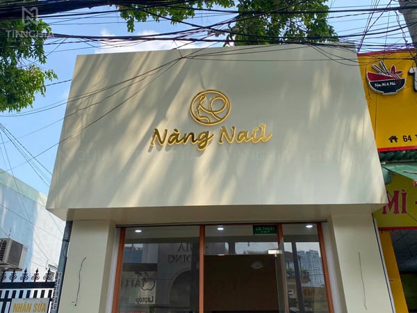 Bảng hiệu alu chữ nổi inox | Đặt thi công quảng cáo