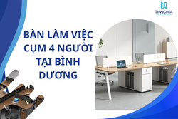 BÀN LÀM VIỆC CỤM 4 NGƯỜI TẠI BÌNH DƯƠNG