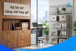 KỆ HỒ SƠ BẰNG SẮT HAY GỖ?