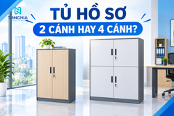 Tủ hồ sơ 2 cánh hay 4 cánh?