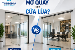 CỬA KÍNH CƯỜNG LỰC MỞ QUAY HAY CỬA LÙA?