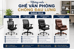 NHỮNG MẪU GHẾ VĂN PHÒNG CHỐNG ĐAU LƯNG ĐÁNG MUA