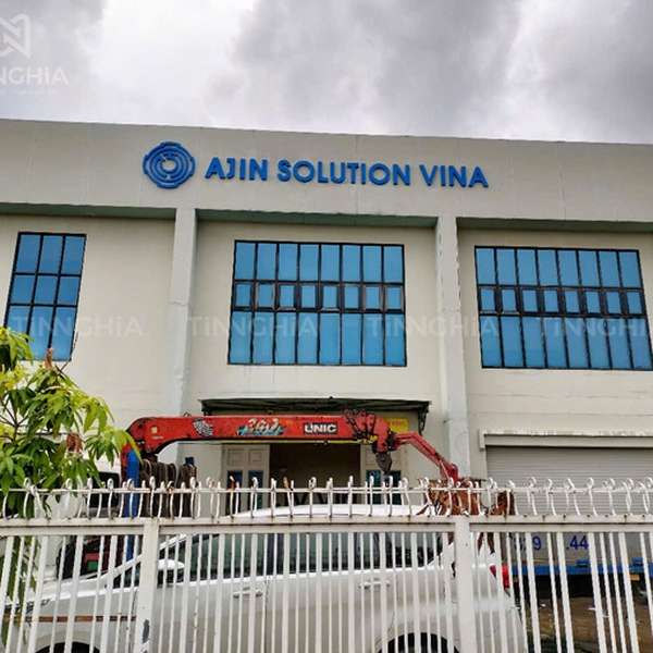 Bảng hiệu chữ nổi Alu gắn nhà xưởng, nhà máy công ty