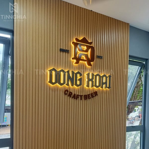 Chữ nổi inox sơn - Chữ inox màu theo thương hiệu