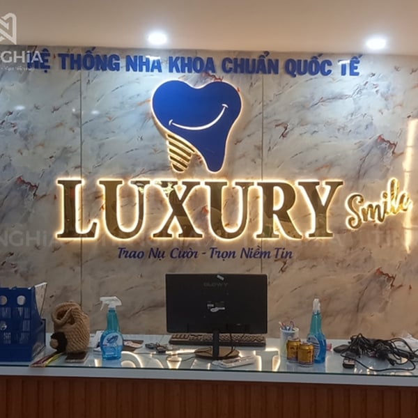 Chữ nổi inox sơn - Chữ inox màu theo thương hiệu