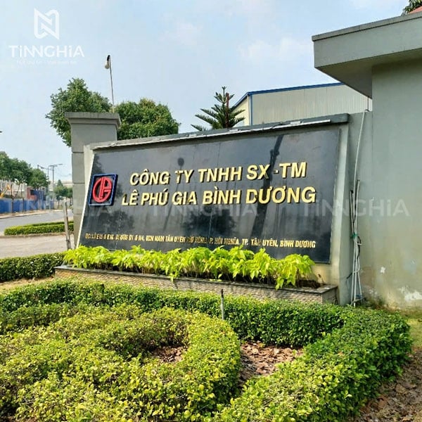 Chữ nổi inox vàng gương - Biển công ty, chữ trang trí