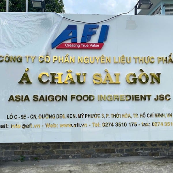 Chữ nổi inox vàng gương - Biển công ty, chữ trang trí